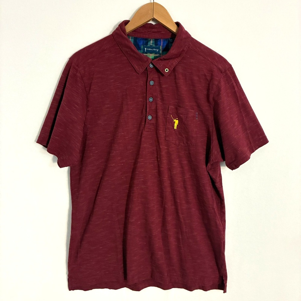 Bill William Murray Polo Shirt Mens Size L‎ Short Sleeve Preppy Golf Activewear